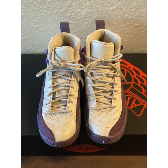 Air Jordan 12 Retro GS Pro Purple Desert Sand 510815-001 Youth Size 4.5Y No‎ Box - Picture 1 of 5